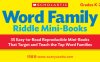 《Word Family Riddle Mini-Books》学乐单词迷你书 81P 高清可打印 百度云网盘下载