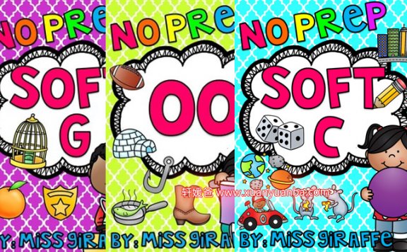 《Phonics No Prep Massive MEGA Bundle》28册自然拼读练习册 百度云网盘下载