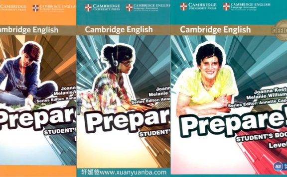 《Cambridge English Prepare 1-7》剑桥原版英语教材教材教师用书练习册音频视频 百度云网盘下载