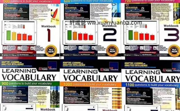 新加坡词汇《SAP Learning Vocabulary L1-L6》原版英文教材 PDF 百度网盘下载