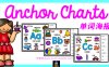 《Alphabet Anchor Chart 英文字母海报》ABC彩色单词描红黑白趣味涂色 PDF格式 百度网盘下载
