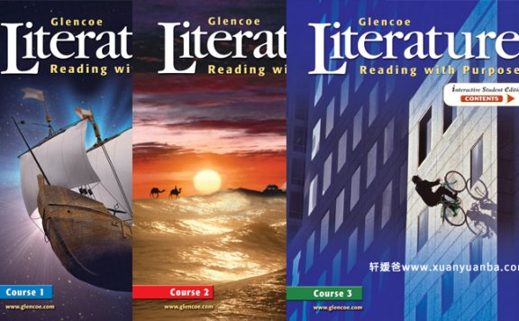 《Glencoe Literature Reading With Purpose1-3》美国加州语文原版教材 高清PDF百度网盘下载