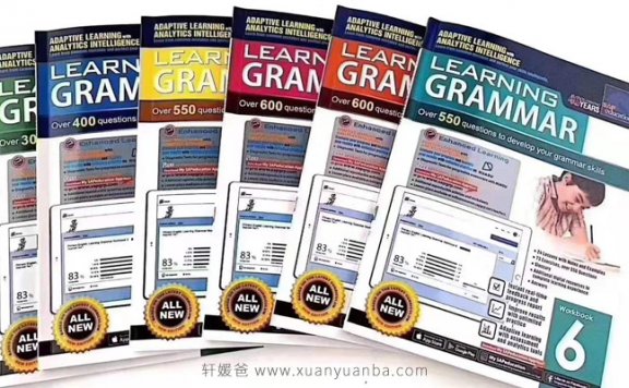 《新加坡Sap Learning Grammar语法练习册》L1-L6全套高清PDF 百度云网盘下载