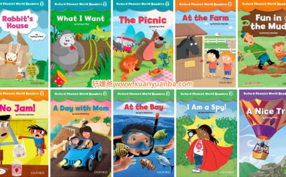 《Oxford Phonics World Readers L1 – L5》牛津英文绘本高清共15本 PDF+MP3 百度云网盘下载