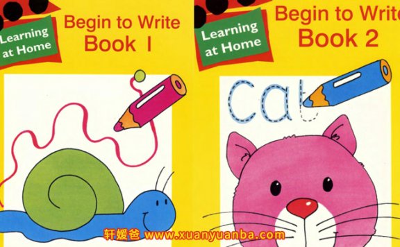 《控笔练习 Begin to Write Book 1+2》发展和练习手写的基础知识练习册 PDF百度云网盘下载
