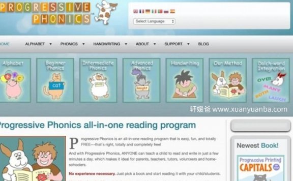 《Progressive Phonics》字母书写自然拼读教材+便携绘本 PDF 百度云网盘下载