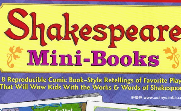 《Shakespeare Mini Books》莎士比亚迷你口袋漫画书+视频动画 PDF百度网盘下载