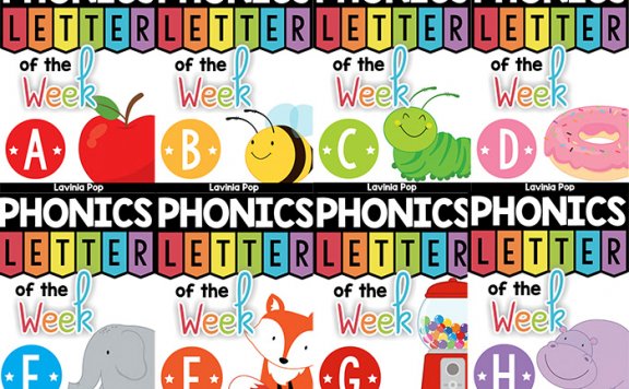 《回到学校每周一个字母系列》2200+页字母学习启蒙互动素材包 百度云网盘下载