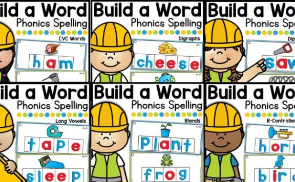 《Build a word拼读练习单词》六册自然拼读英文启蒙教材PDF 百度云网盘下载