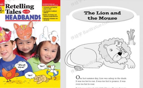 《Retelling Tales With Headbands G-PreK-1 》复述故事手工活动册艺术涵PDF 百度云网盘下载