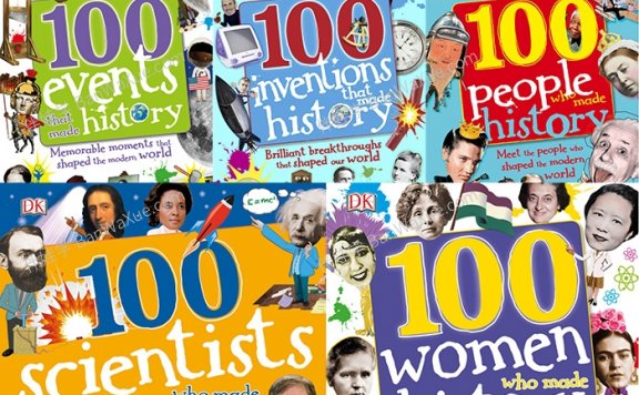 《100 in History》DK历史人物事事件发明5册儿童杂志PDF 百度云网盘下载