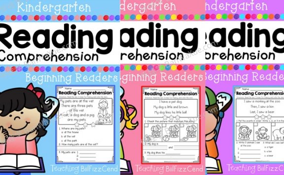 《Kindergarten Reading Comprehension》小学英文启蒙阅读理解练习册共三册PDF 百度云网盘下载