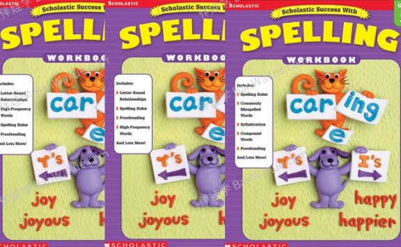 《Success With Spelling1-5》学乐小学生拼写写作英文练习册5册PDF 百度云网盘下载