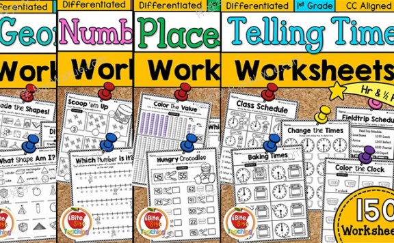 《First Grade Math WORKSHE》数学启蒙练习册四册学前练习册PDF 百度云网盘下载