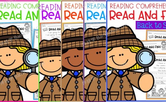 《Read and Find Bundle》五册阅读理解小短文英文练习册PDF 百度云网盘下载