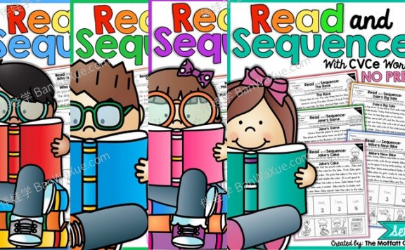 《阅读排序 Read and Sequence NO PREP Packet》英文阅读理解排序练习册PDF 百度云网盘下载