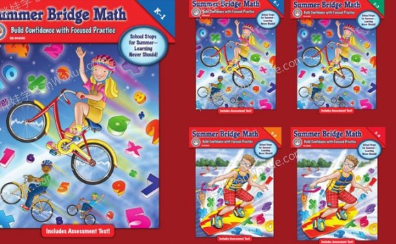 《Summer Bridge MathGK-6》全5册小学数学英文练习册PDF 百度云网盘下载