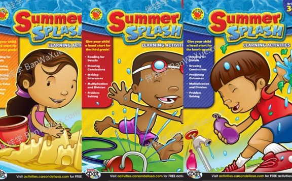 《Summer Splash Learning Activities GK-G6》暑假小学数学主题英文练习册含答案 百度云网盘下载