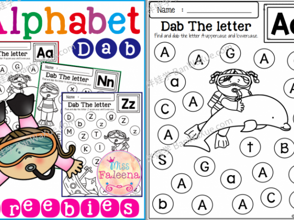 《Alphabet Dab》26个英文字母练习PDF 百度云网盘下载