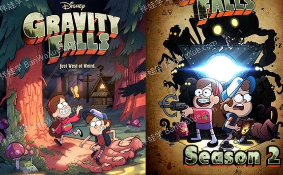 《怪诞小镇 Gravity Falls Season 1-2》 第一二季40集英文动画视频MKV 百度云网盘下载