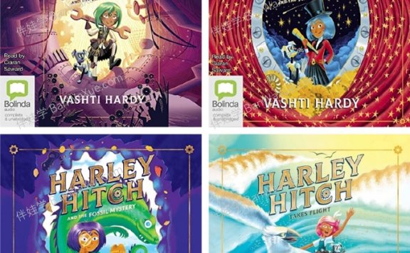 《Harley Hitch Series1-4》7-11岁英文原版章节有声读物音频MP3 百度云网盘下载
