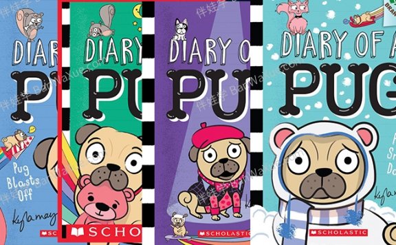 《哈巴狗日记 Diary of a Pug Series 1-4》5-9岁 初级桥梁章节英文漫画阅读PDF 百度云网盘下载