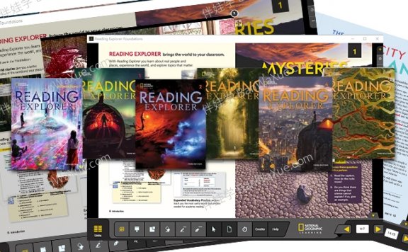 《Reading Explorer 3rd Classroom Presentation Tools》第三版教师老师白板软件F12345全套级别 百度网盘下载
