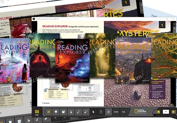 《Reading Explorer 3rd Classroom Presentation Tools》第三版教师老师白板软件F12345全套级别 百度网盘下载