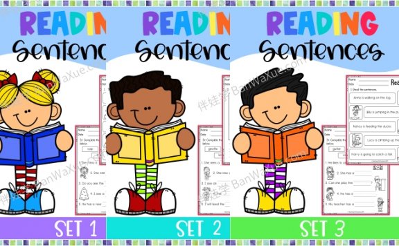 《Reading Sentences 句型阅读练习册》原版英语阅读理解练习册共5册PDF 百度云网盘下载