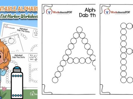 《Printable Alphabet Do a Dot Marker Worksheets》字母点点画练习册 26个字母涂色认知 PDF 百度云网盘下载